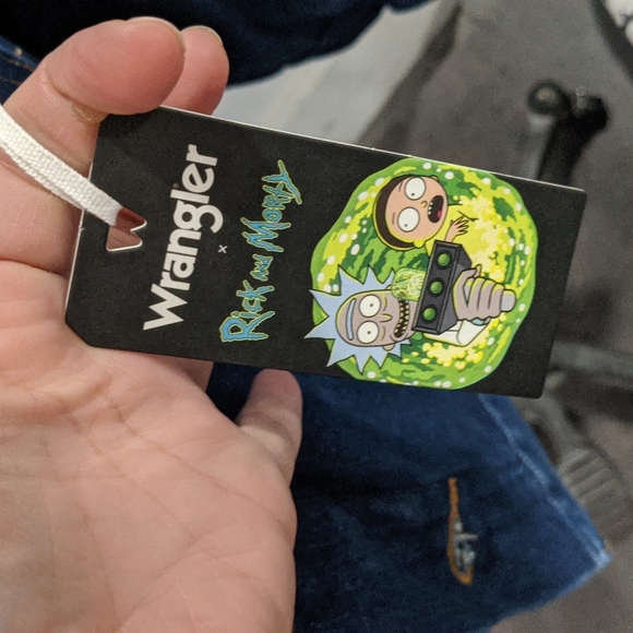 Wrangler | Unisex Limited Edition Western Rick & Morty Denim Jacket Cowboy - Picture 6 of 10
